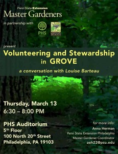 PHS Grove talk with Louise Barteau 